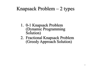 Dynamic programming | PPTX