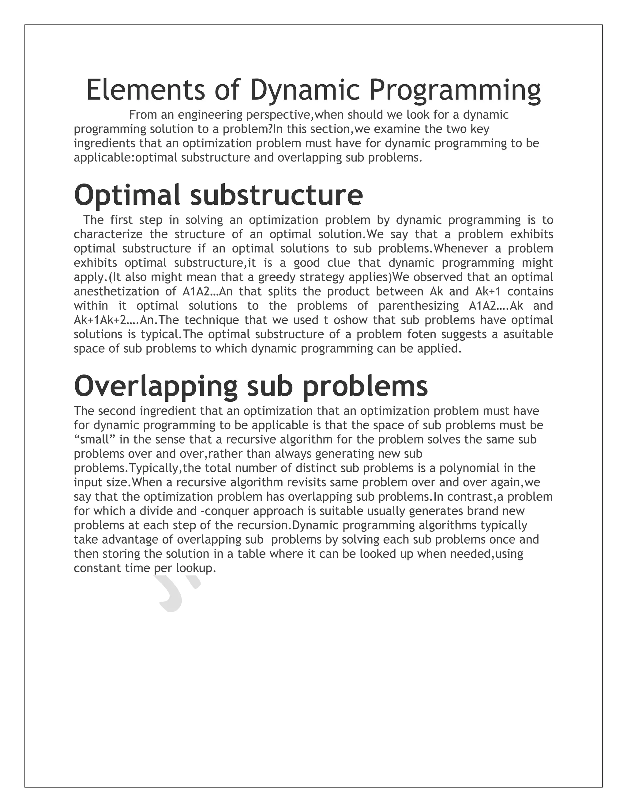 Dynamic programming | PDF