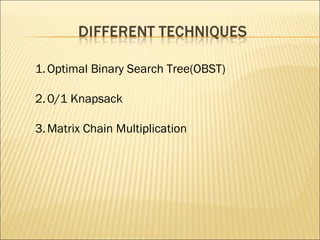 Dynamic programming | PPT