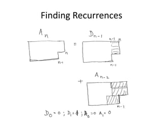Finding Recurrences
 