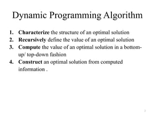Dynamic Programming in design and analysis .pptx