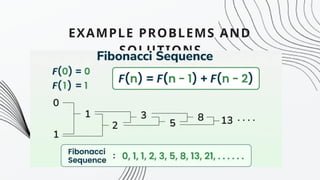 EXAMPLE PROBLEMS AND
SOLUTIONS
 