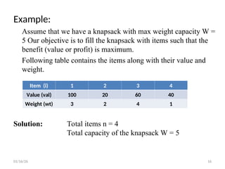 Dynamic Programming introduction, different problems based on DP | PPT