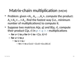 Dynamic Programming introduction, different problems based on DP | PPT