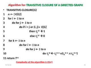 Transitive Direct Graph Dynamic Programming introduction, different problems based on DP | PPT