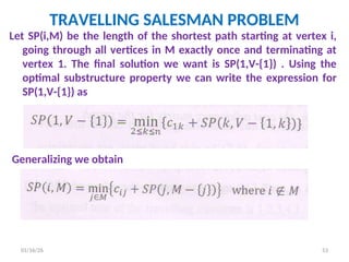 Dynamic Programming introduction, different problems based on DP | PPT