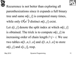 DynamicProgramming.ppt FOR STUDY PURPOSE | PPT