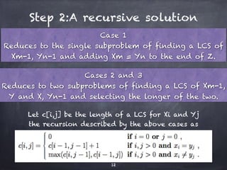 Dynamic programming lcs | PPT