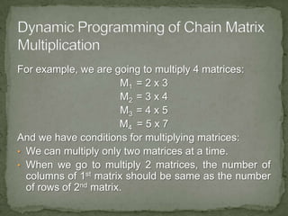 Dynamic Programming - Matrix Chain Multiplication | PPTX | Programming ...