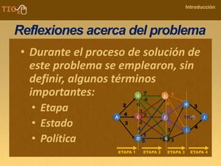 COMPANY NAME
Introducción
Reflexiones acerca del problema
• Durante el proceso de solución de
este problema se emplearon, sin
definir, algunos términos
importantes:
• Etapa
• Estado
• Política
 
