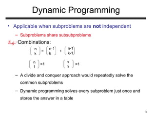 DynamicProgramming chapter four analysis of algorithm | PPT