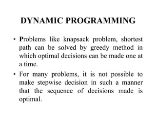 Dynamic Programming | PPT