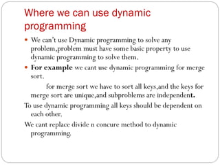 Dynamic programmng2 | PPT