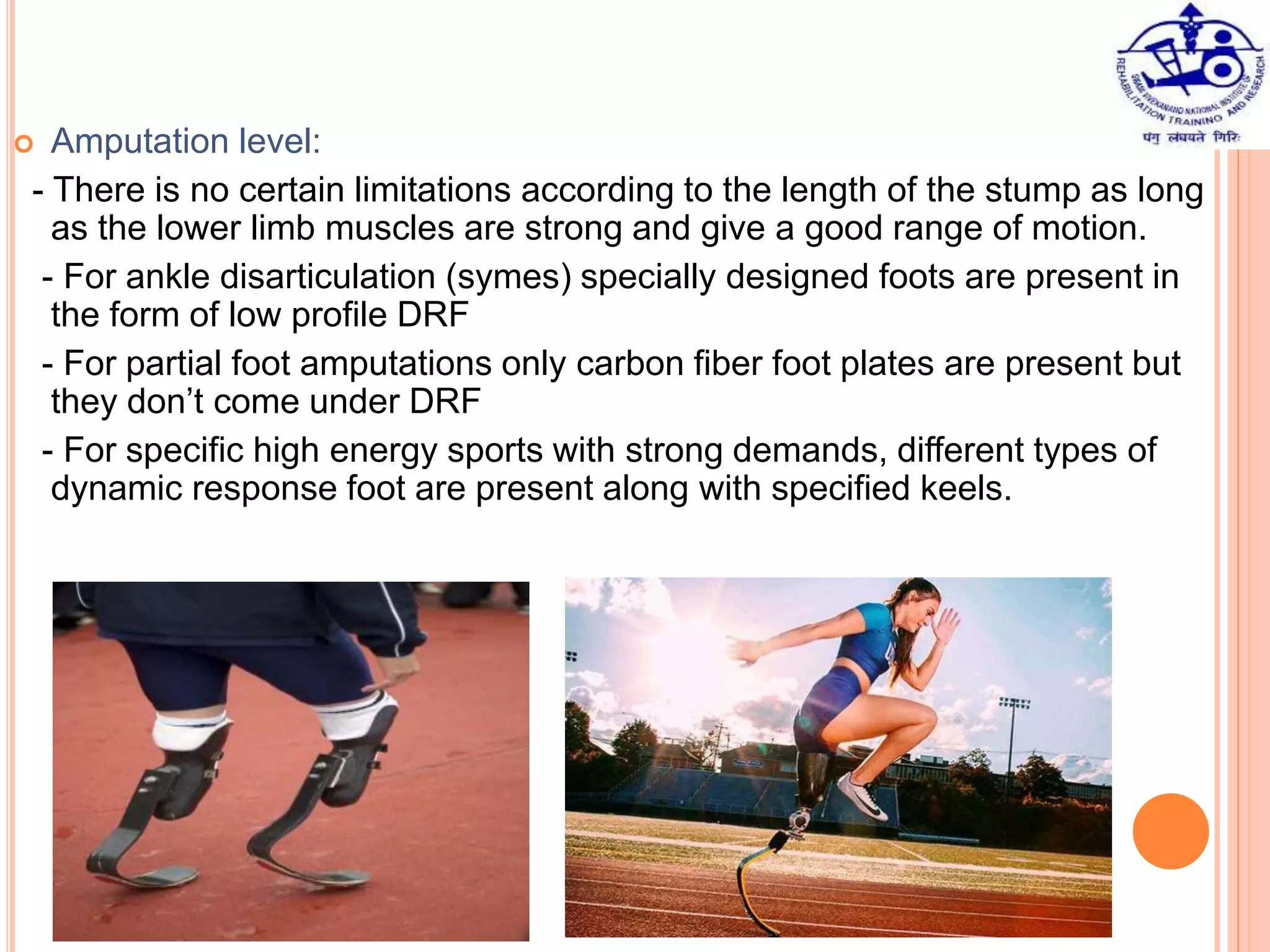 Dynamic response foot | PPTX