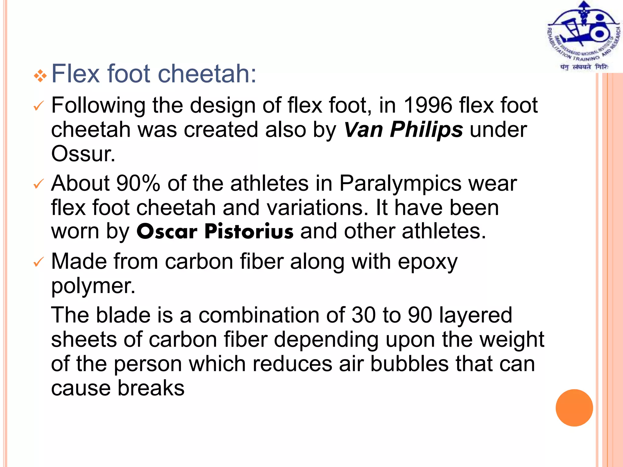 Dynamic response foot | PPTX