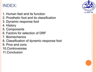 Dynamic response foot | PPTX