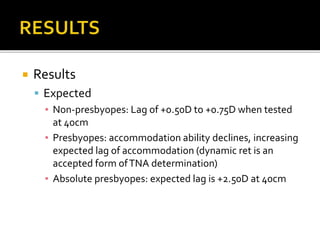 Dynamic Ret Dynamic retinoscopy | PPT