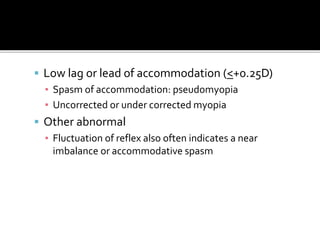 Dynamic Ret Dynamic retinoscopy | PPT