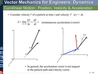 dynamics11lecture kinematics of particles.ppt