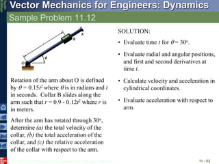 dynamics11lecture kinematics of particles.ppt