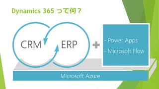 Dynamics 365 って何？
 