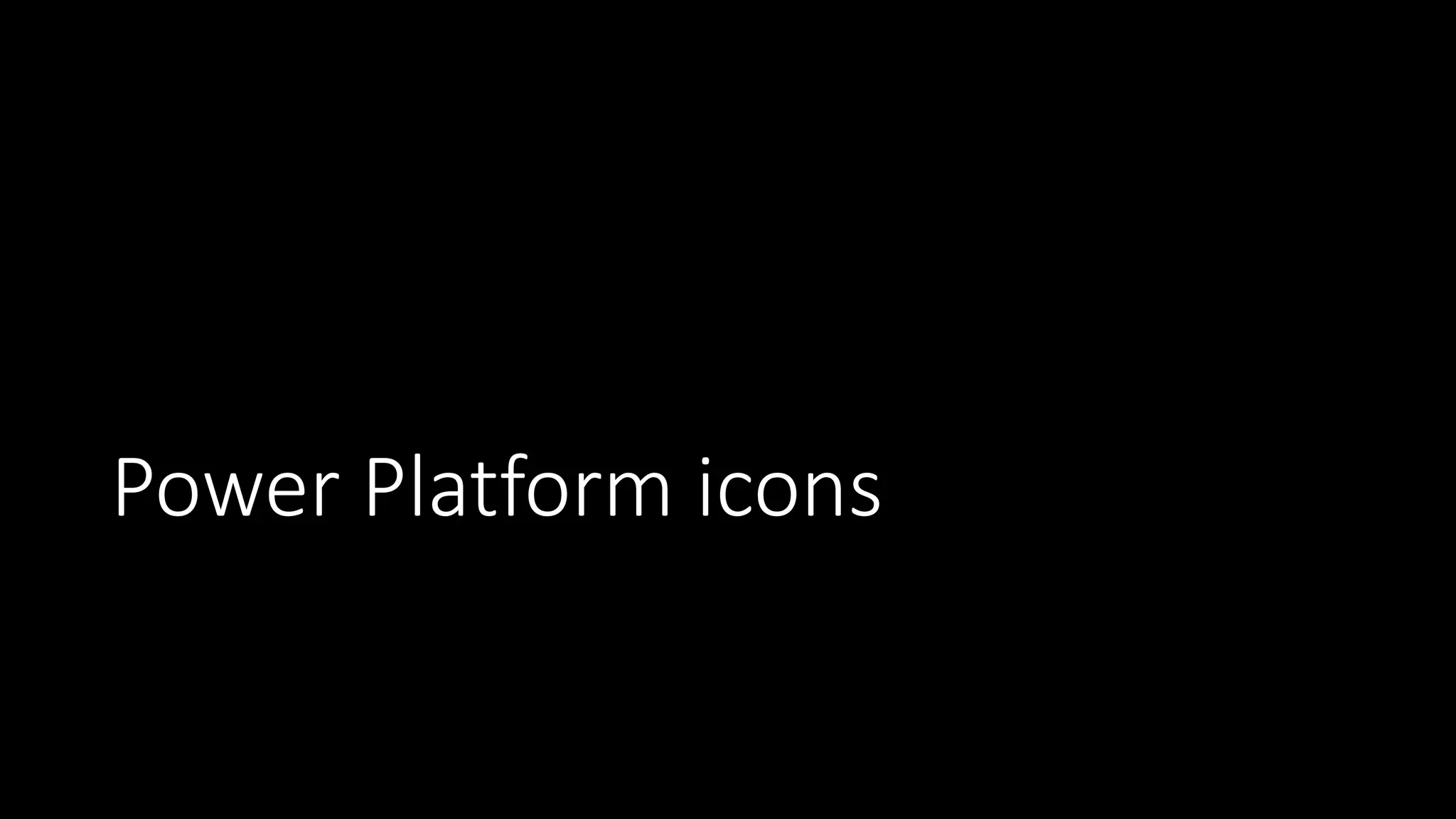 Power Platform icons
 