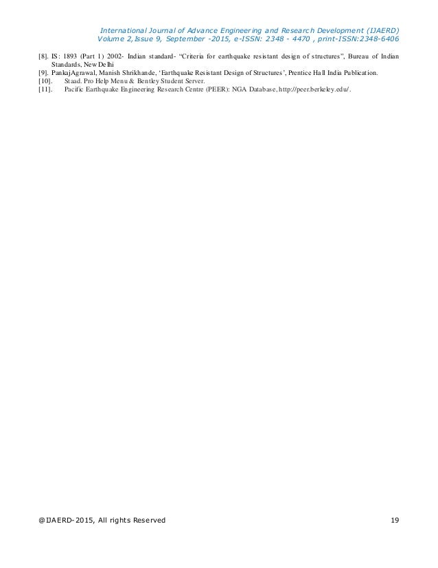 Dynamics Analysis Of Structures Subjected To Earthquake