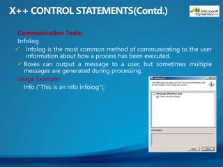 Communication Tools:
Infolog


Usage Example:
 