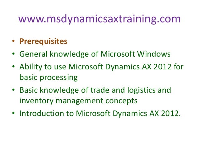 Microsoft Microsoft Dynamics AX 2012 MB6-703