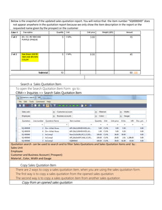 Dynamic Quotation Dynamics AX Fast Sales Quotation | PDF
