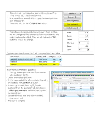 Dynamic Quotation Dynamics AX Fast Sales Quotation | PDF