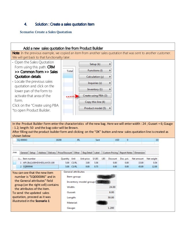 Dynamics AX Fast Sales Quotation