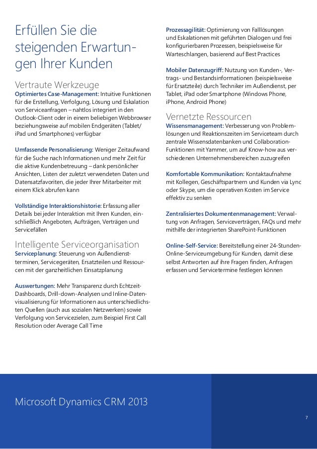 Dynamics CRM 2013 Gesamtbroschüre April 2014 Dynamics CRM 2013 Gesamtbroschüre April 2014