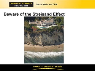 Social Media and CRM




Beware of the Streisand Effect
 
