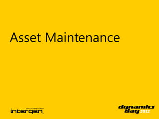 Asset Maintenance
 