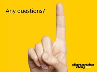 Any questions?
 