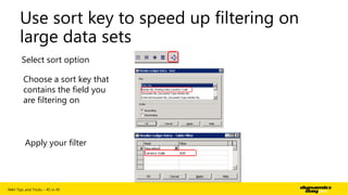 Dynamics Day 2013 Microsoft Dynamics NAV Tips and Tricks 45 in 45 | PPTX