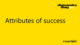 Attributes of success

 