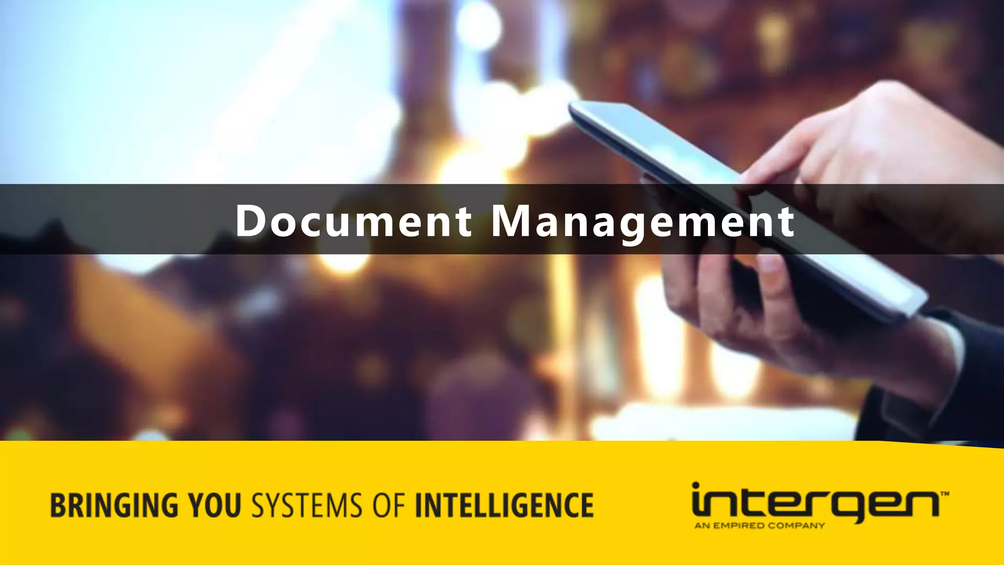 Document Management
 