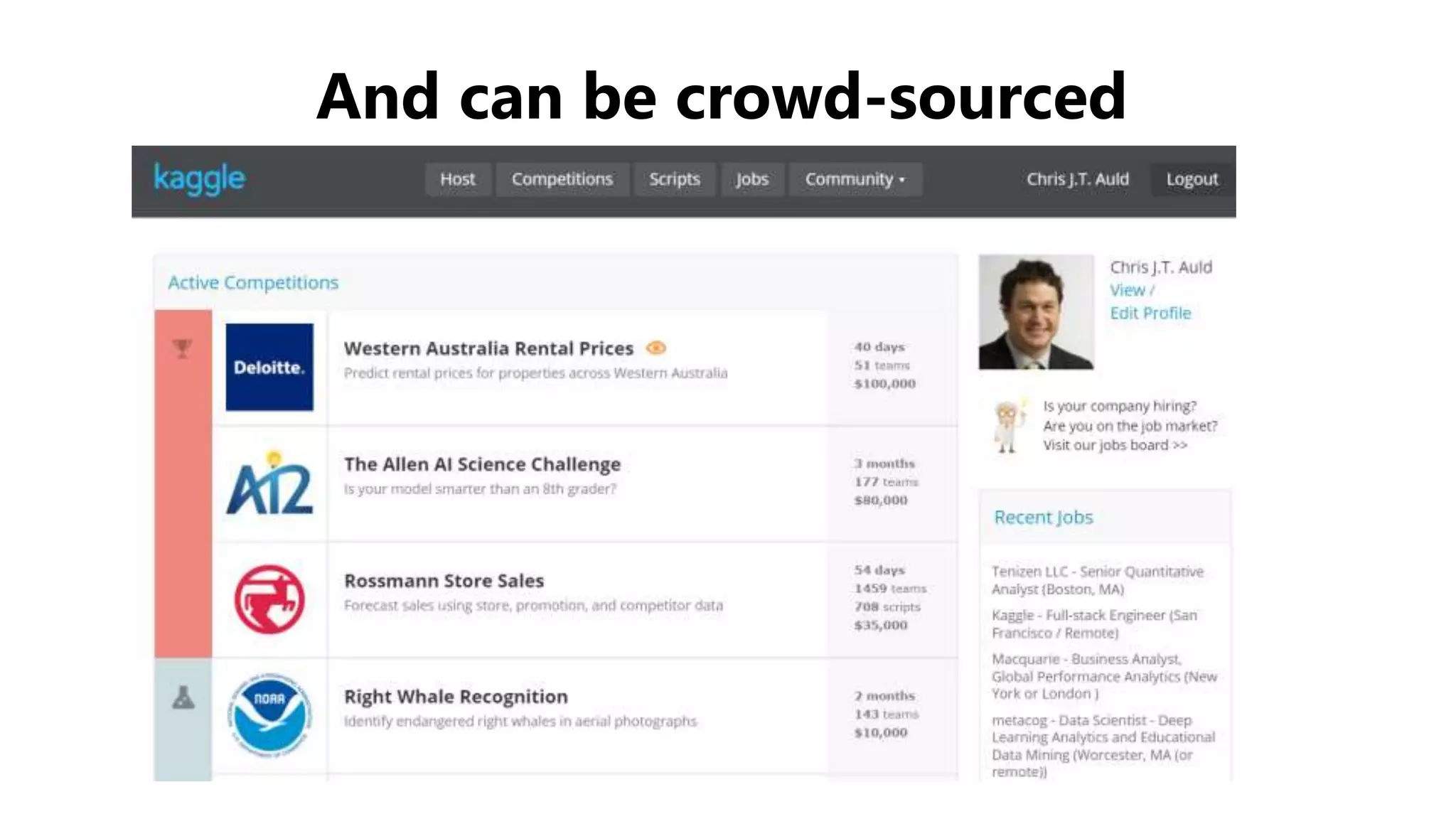 And can be crowd-sourced
 