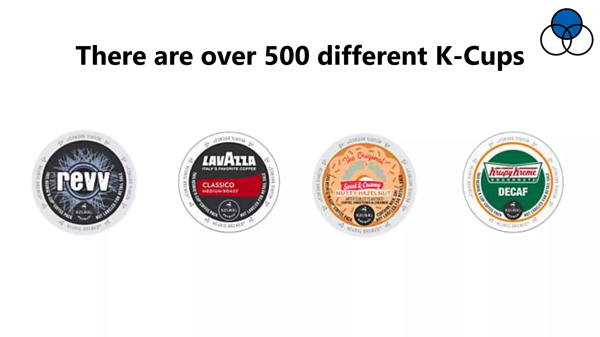 There are over 500 different K-Cups
 