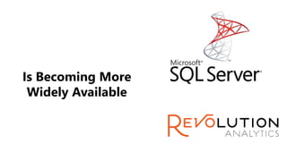 Is Becoming More
Widely Available
 