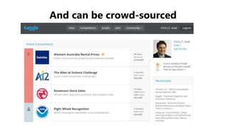 And can be crowd-sourced
 