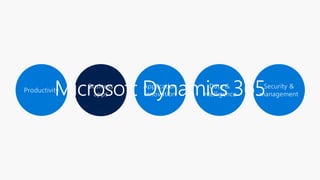 Microsoft Dynamics 365
 