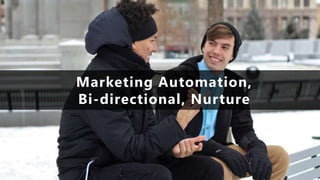 Marketing Automation,
Bi-directional, Nurture
 