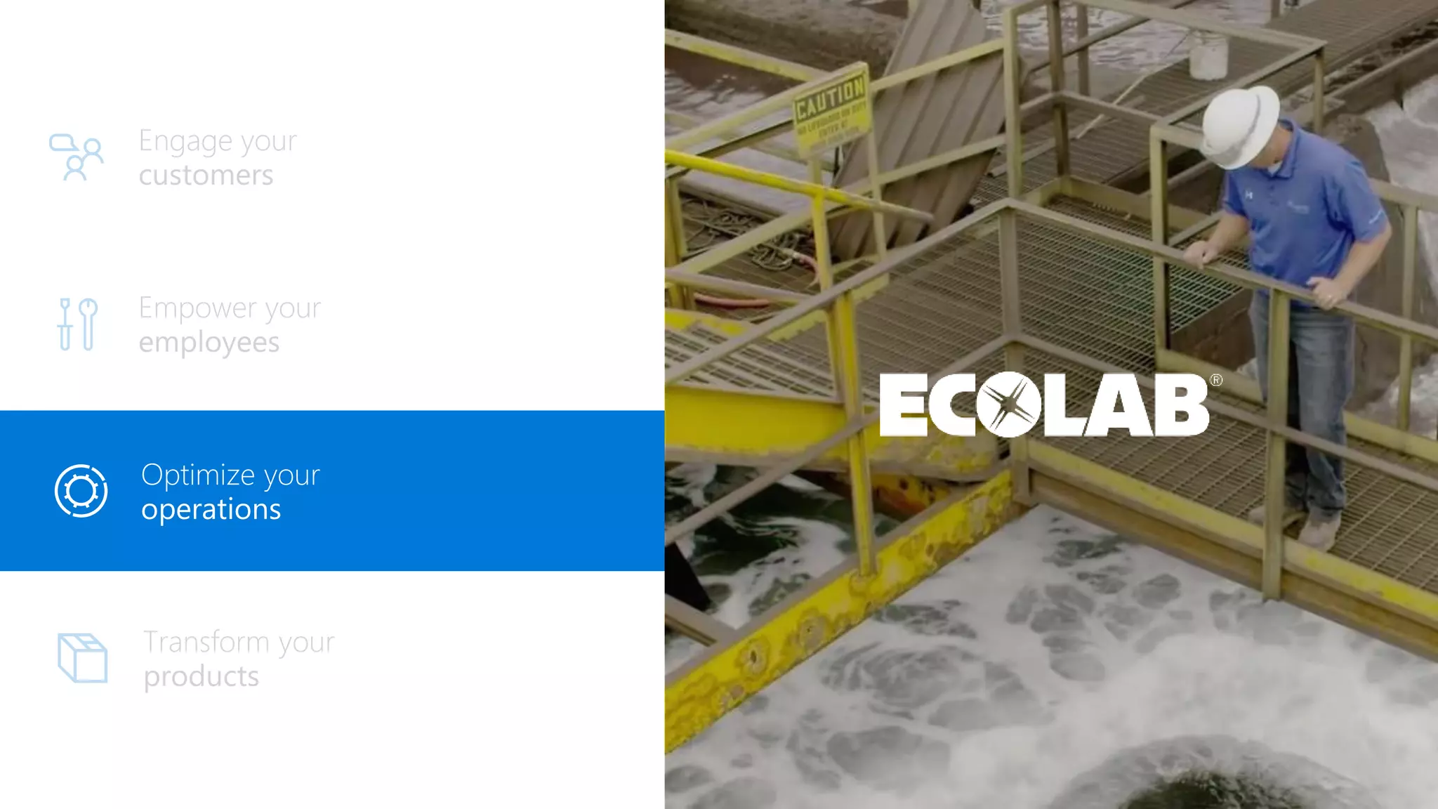 Engage your
customers
Optimize your
operations
 