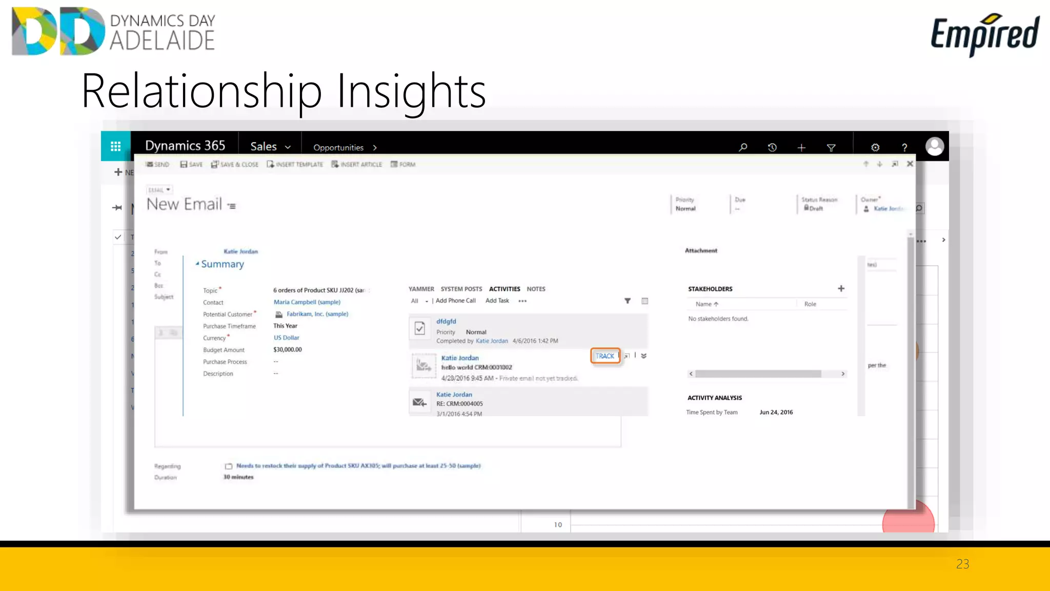 23
Relationship Insights
 