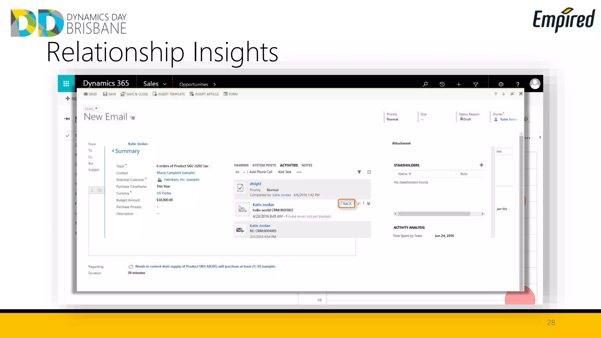 28
Relationship Insights
 