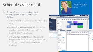 Support worker arrives
at a client’s home to
assist with personal care
Views job requirements
on mobile app
Once work is
completed, support
worker confirms via
app
The 2 hours of service delivery is auto-deducted from total
funding and the S12 service group strategy. This is then carried
across to the accounting system for billing (if required)
Live Funding Balance Example
 
