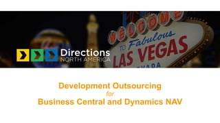 Development Outsourcing
for
Business Central and Dynamics NAV
 